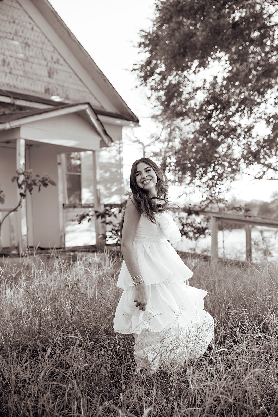 senior poses during her senior photoshoot