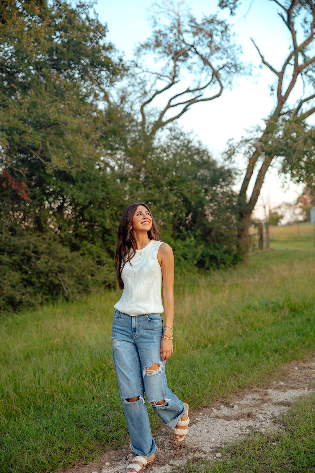 senior poses during her senior photoshoot
