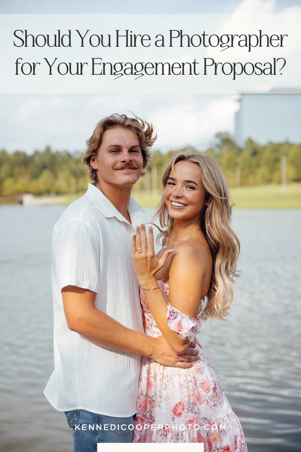 beautiful couple pose during their engagement photoshoot in Texas