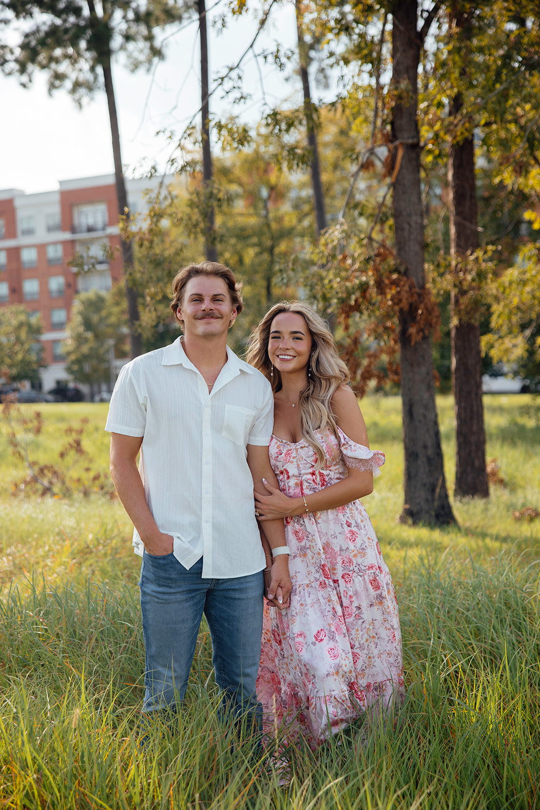 beautiful couple pose together