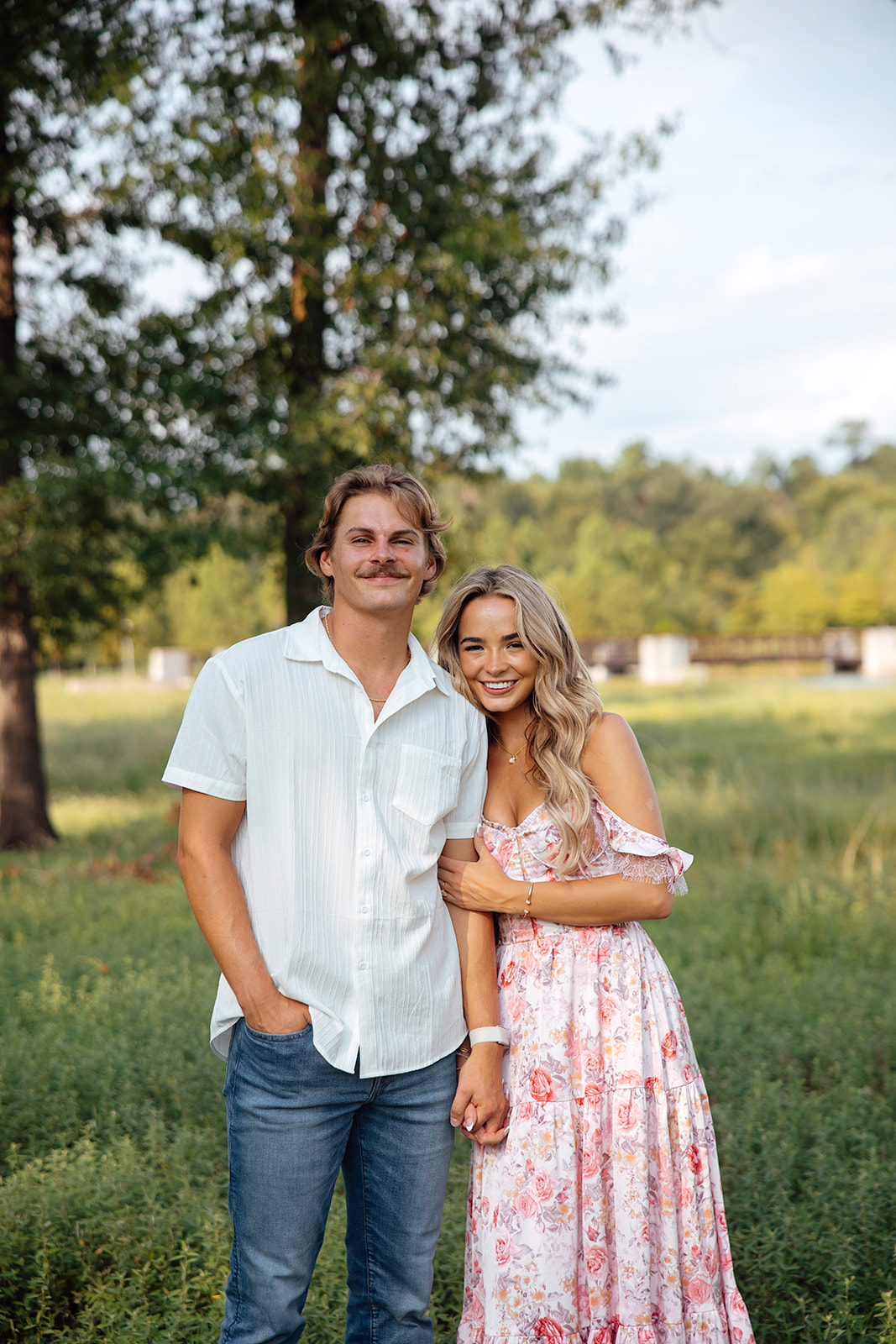 beautiful couple pose together