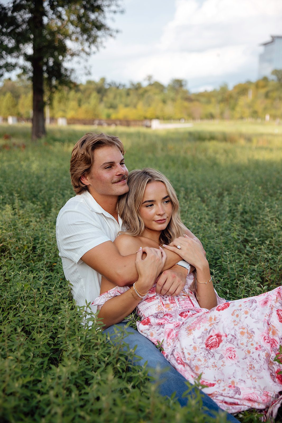 beautiful couple pose together